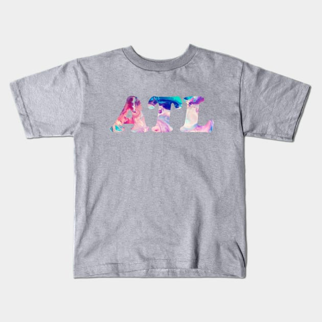 Marble ATL Kids T-Shirt by AdventureFinder